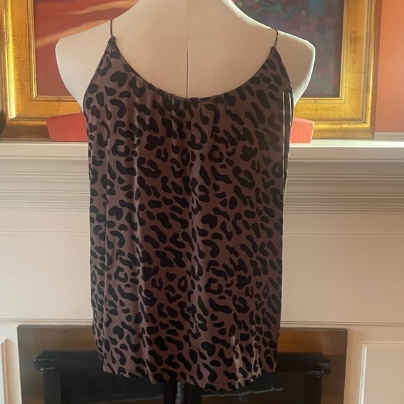 Tucker size small animal print skinny strap camisole in 100% silk - Picture 3 of 7